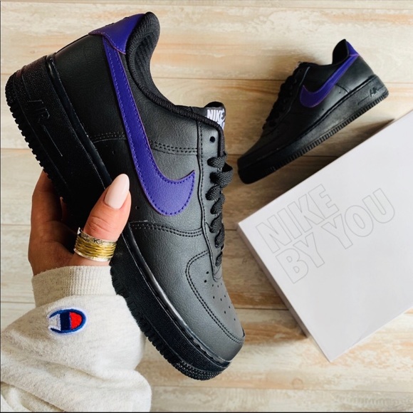 NWT Nike ID Air Force 1 black - Picture 2 of 8